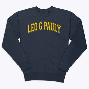 Leo G Pauly Elementary School Varsity Arch Premium Crewneck Sweatshirt