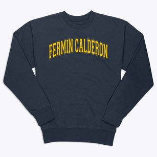 Fermin Calderon Elementary School Varsity Arch Premium Crewneck Sweatshirt