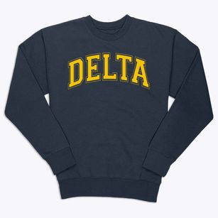 Delta Middle School Varsity Arch Premium Crewneck Sweatshirt