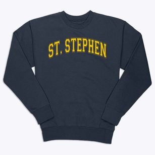 St Stephen Parish Varsity Arch Premium Crewneck Sweatshirt