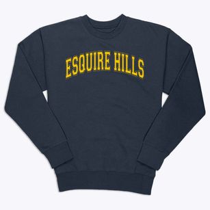 Esquire Hills Elementary School Varsity Arch Premium Crewneck Sweatshirt