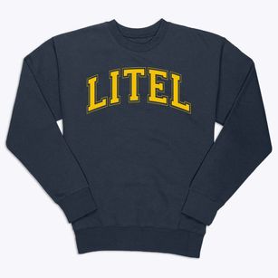 Litel Elementary School Varsity Arch Premium Crewneck Sweatshirt