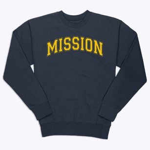 Mission High School Varsity Arch Premium Crewneck Sweatshirt