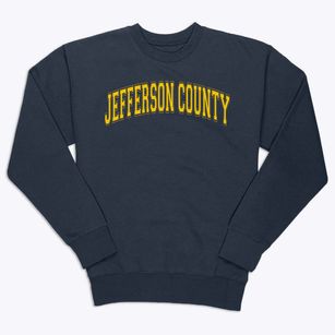 Jefferson County Open School Varsity Arch Premium Crewneck Sweatshirt