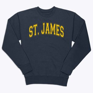 Saint James House Of Prayer Varsity Arch Premium Crewneck Sweatshirt