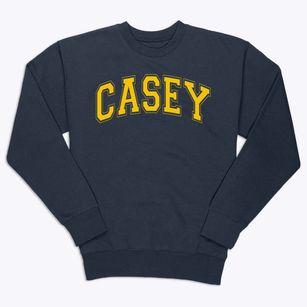 Casey Middle School/hall Bldg Varsity Arch Premium Crewneck Sweatshirt