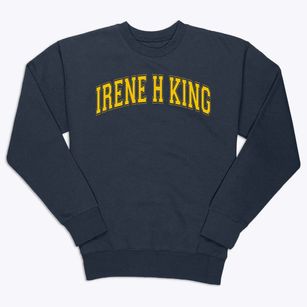 Irene H King Elementary School Varsity Arch Premium Crewneck Sweatshirt