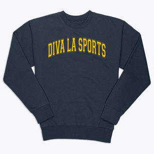 Diva La Sports Varsity Arch Premium Crewneck Sweatshirt