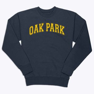 Oak Park Elementary School Varsity Arch Premium Crewneck Sweatshirt