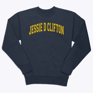 Jessie D Clifton Elementary School Varsity Arch Premium Crewneck Sweatshirt
