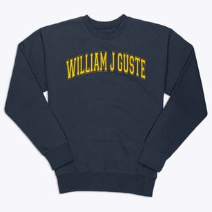 William J Guste Elementary School Varsity Arch Premium Crewneck Sweatshirt