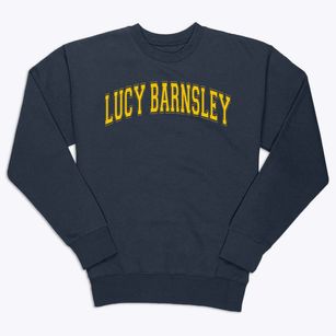 Lucy Barnsley Elementary School Varsity Arch Premium Crewneck Sweatshirt