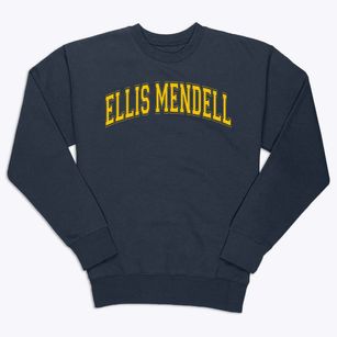 Ellis Mendell Elementary School Varsity Arch Premium Crewneck Sweatshirt