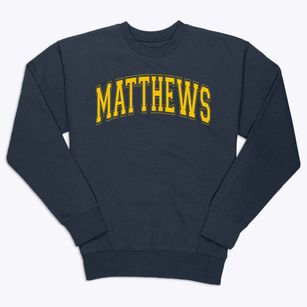 Matthews Elementary School Varsity Arch Premium Crewneck Sweatshirt