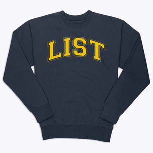 List Elementary School Varsity Arch Premium Crewneck Sweatshirt
