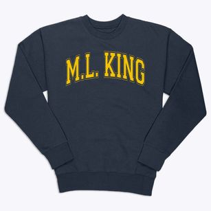 M.l. King Magnet Elementary School Varsity Arch Premium Crewneck Sweatshirt