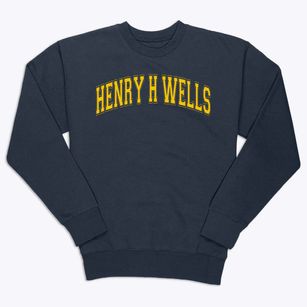 Henry H Wells Middle School Varsity Arch Premium Crewneck Sweatshirt