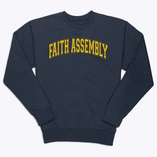 Faith Assembly Christian Academy Varsity Arch Premium Crewneck Sweatshirt