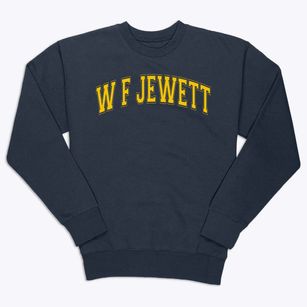 W F Jewett Middle School Varsity Arch Premium Crewneck Sweatshirt