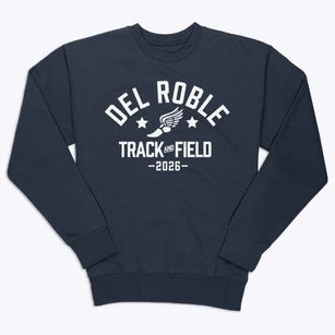 Del Roble Elementary School Track and Field Premium Crewneck Sweatshirt