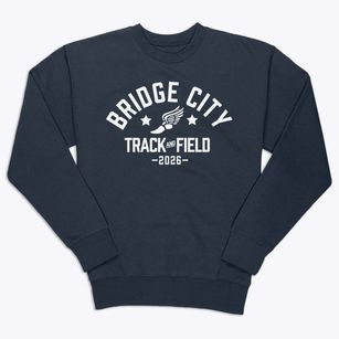 Bridge City Elementary School Track and Field Premium Crewneck Sweatshirt