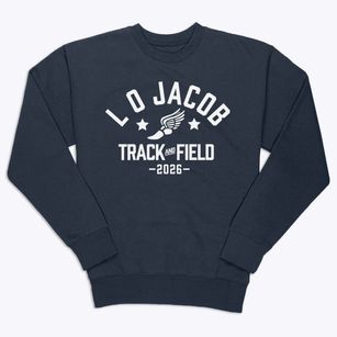 L O Jacob Elementary School Track and Field Premium Crewneck Sweatshirt