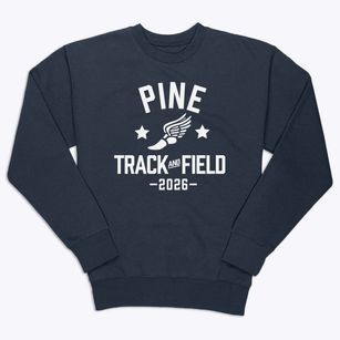 Pine Middle School Track and Field Premium Crewneck Sweatshirt