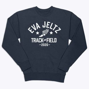 Eva Jeltz Sda Junior Academy Track and Field Premium Crewneck Sweatshirt