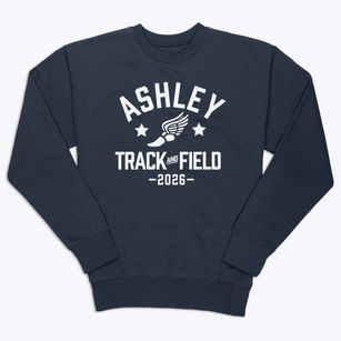 Ashley High School Track and Field Premium Crewneck Sweatshirt
