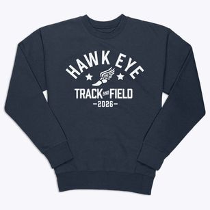 Hawk Eye Elementary School Track and Field Premium Crewneck Sweatshirt