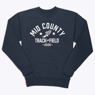Mid County High School Track and Field Premium Crewneck Sweatshirt