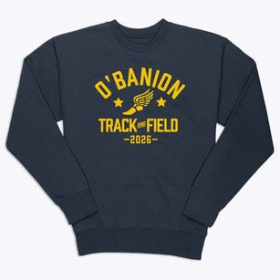 O'banion Middle School Track and Field Premium Crewneck Sweatshirt