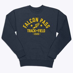 Falcon Pass Elementary School Track and Field Premium Crewneck Sweatshirt