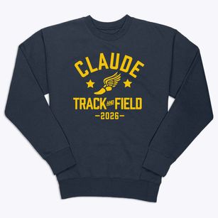 Claude Elementary School Track and Field Premium Crewneck Sweatshirt