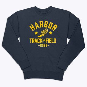 Harbor Elementary School Track and Field Premium Crewneck Sweatshirt