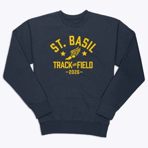 St Basil/visitation Parish Track and Field Premium Crewneck Sweatshirt