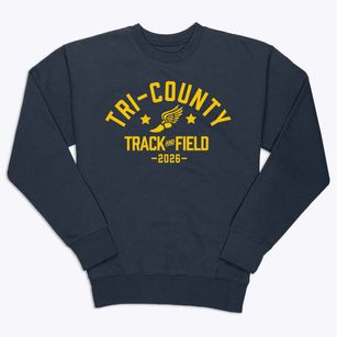 Tri-county Middle/senior High School Track and Field Premium Crewneck Sweatshirt
