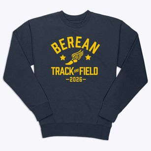 Berean Christian School Track and Field Premium Crewneck Sweatshirt