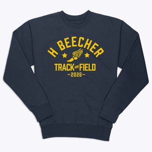 H Beecher Junior High School Track and Field Premium Crewneck Sweatshirt