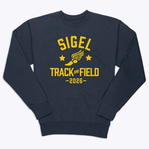Sigel Township School 3 Adams Track and Field Premium Crewneck Sweatshirt