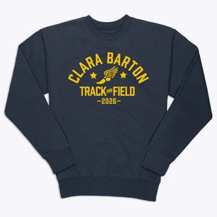 Clara Barton Elementary School Track and Field Premium Crewneck Sweatshirt