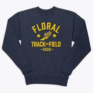 Floral Park Bellerose School Track and Field Premium Crewneck Sweatshirt