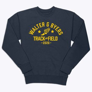 Walter G Byers Elementary School Track and Field Premium Crewneck Sweatshirt
