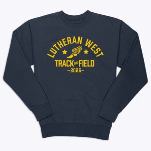 Lutheran High School West Track and Field Premium Crewneck Sweatshirt