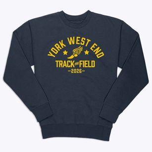 York West End Junior High School Track and Field Premium Crewneck Sweatshirt