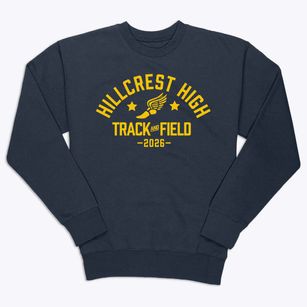 Hillcrest High School Track and Field Premium Crewneck Sweatshirt