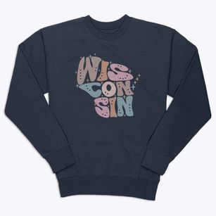  Wisconsin Pastel Premium Crewneck Sweatshirt