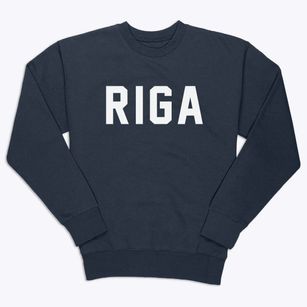 Riga New York Classic Block Premium Crewneck Sweatshirt