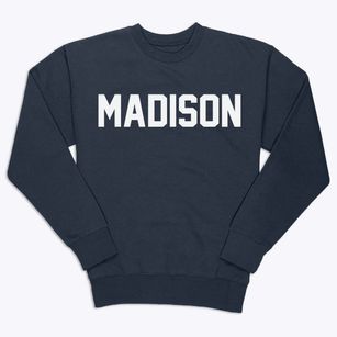 Madison Maine Classic Block Premium Crewneck Sweatshirt