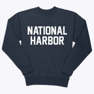 National Harbor Maryland Classic Block Premium Crewneck Sweatshirt